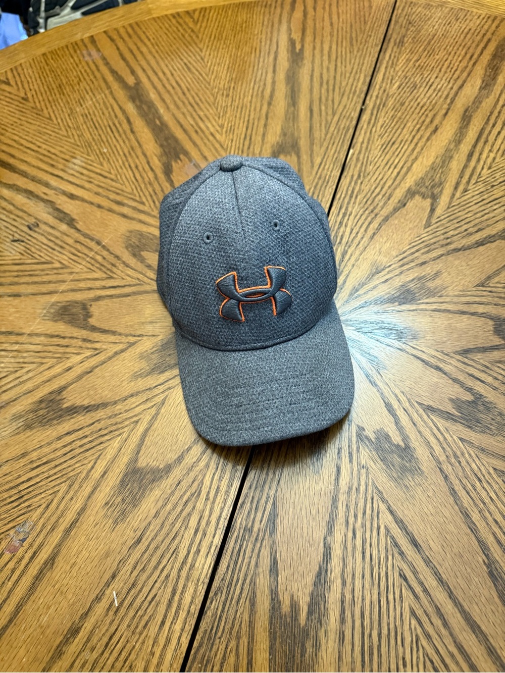 Under Armour Gray Hat with Orange Outline Logo
